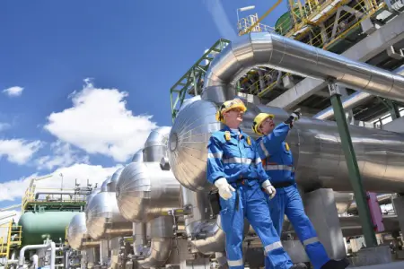 refinery workers